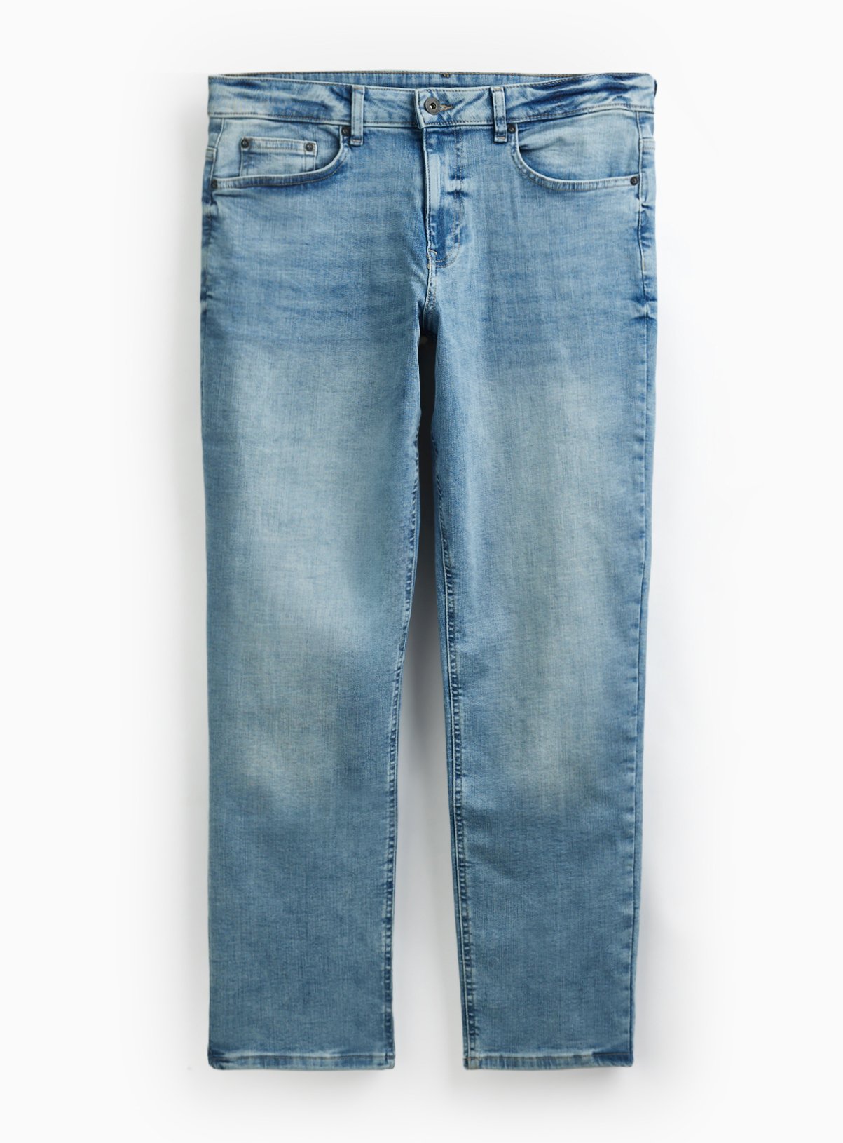 Light Wash Free Fit Straight Leg Jeans 36L - Image 3 thumbnail